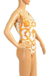 Versace Women's White & Gold Barocco One Piece Swimsuit: Picture 2