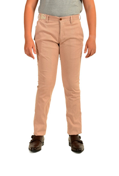 Incotex Slowear Men's Tight Fit Striped Flat Front Casual Pants