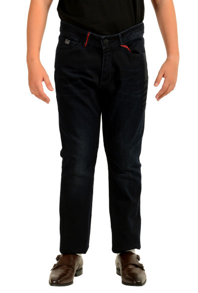 Scuderia Ferrari Men's 5 Pockets Blue Wash Straight Leg Jeans