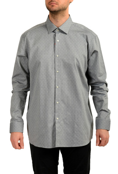 Hugo Boss Men's "Valerio" Modern Fit Geometric Print Dress Shirt