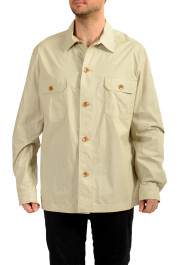 Hugo Boss "C-Carper-OS-232F" Relaxed Fit Beige Windbreaker Jacket 