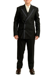 Dolce & Gabbana Men's Silk Wool Striped Three Piece Suit