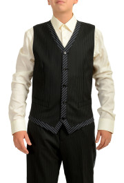 Dolce & Gabbana Men's Silk Wool Striped Three Piece Suit: Picture 8