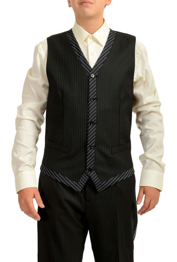 Dolce & Gabbana Men's Silk Wool Striped Three Piece Suit: Picture 8