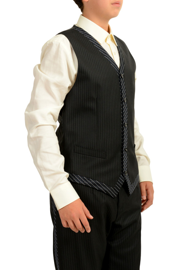 Dolce & Gabbana Men's Silk Wool Striped Three Piece Suit: Picture 9