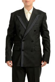 Dolce & Gabbana Men's Silk Wool Striped Three Piece Suit: Picture 4