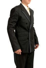 Dolce & Gabbana Men's Silk Wool Striped Three Piece Suit: Picture 5
