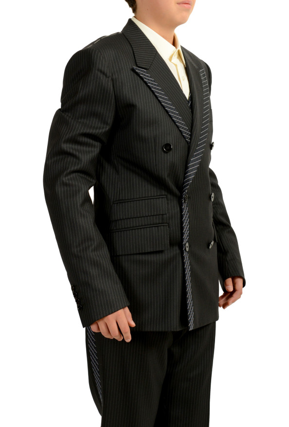 Dolce & Gabbana Men's Silk Wool Striped Three Piece Suit: Picture 5