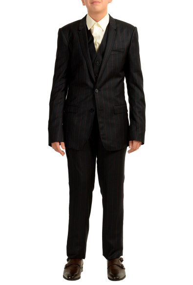 Dolce & Gabbana Men's "Gold" 100% Wool Striped Three Piece Suit