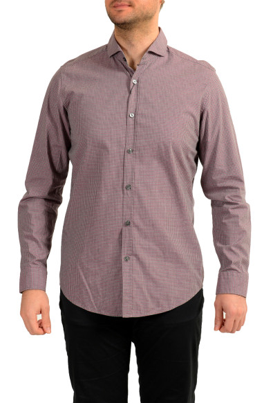 Hugo Boss Men's "Lennie_2" Plaid Regular Fit Long Sleeve Casual Shirt