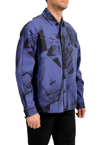 Hugo Boss "Eglano" Button Down Denim Logo Print Jacket : Picture 2