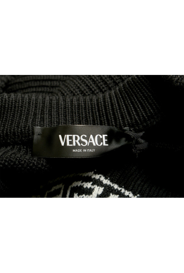 Versace Men's 100% Wool Knitted Crewneck Medusa Pullover Sweater: Picture 5