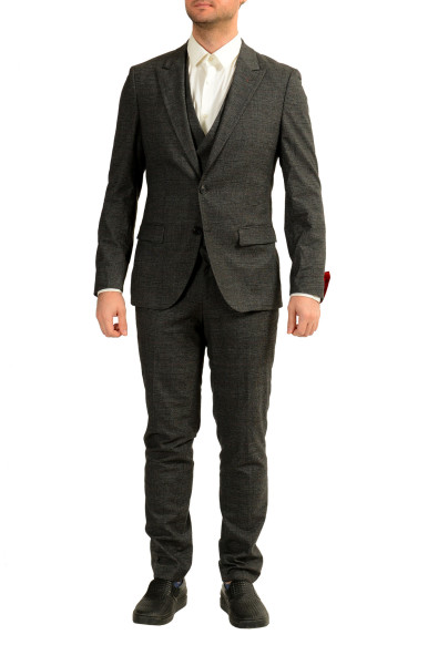 Hugo Boss Men's "Henry/Getlin234V1X" Wool Plaid Three-Piece Suit