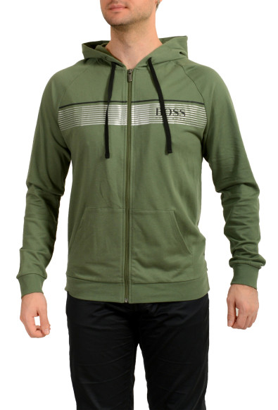 Hugo Boss Men's "Authentic Jacket H" Green Full Zip Track Jacket
