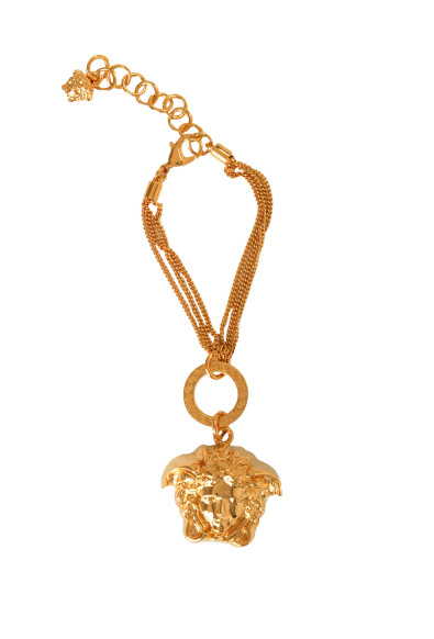 Versace Gold Color Medusa Head Charm Bracelet