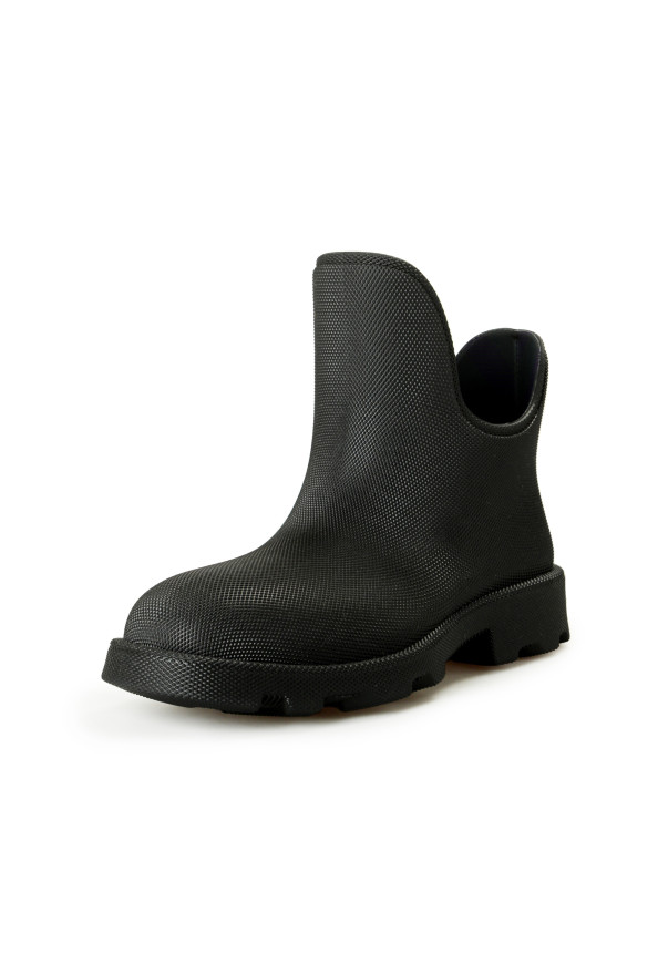 Burberry Men's "Marsh Low" Black Rubber Rain Boots Shoes