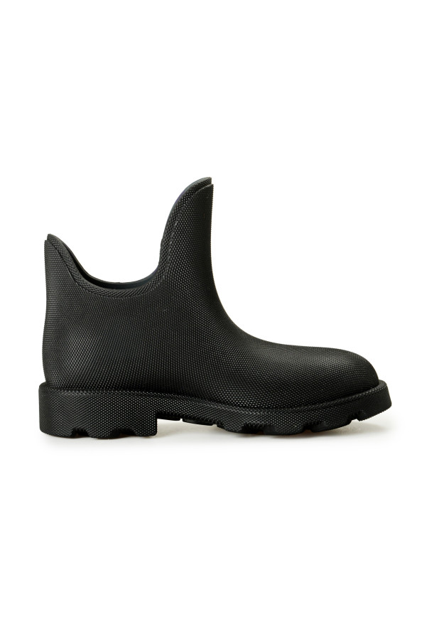 Burberry Men's "Marsh Low" Black Rubber Rain Boots Shoes: Picture 4