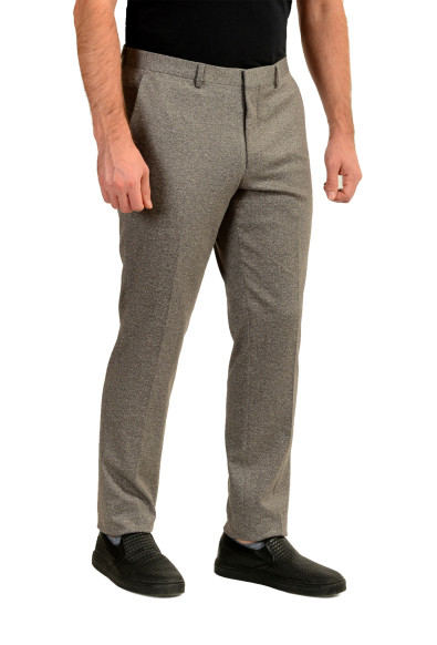 Hugo Boss Men's "Hesten212J" Gray Flat Front Dress Pants: Picture 2