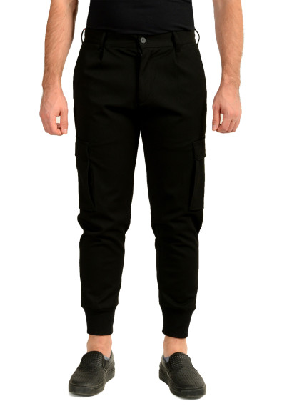 Hugo Boss Men's "Glavin241" Black Striped Casual Pants