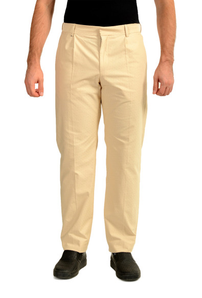Hugo Boss Men's "C-Peter-PL-251" Beige Relaxed Fit Casual Pants