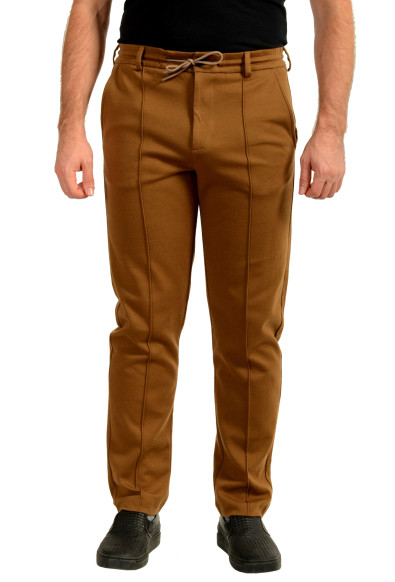 Hugo Boss Men's "L-Schiller 107" Brown Cashmere Casual Pants