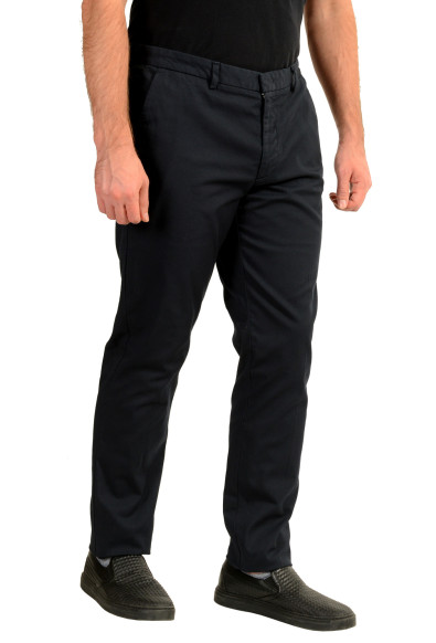 Hugo Boss Men's "Kaito1" Navy Blue Flat Front Casual Pants: Picture 2