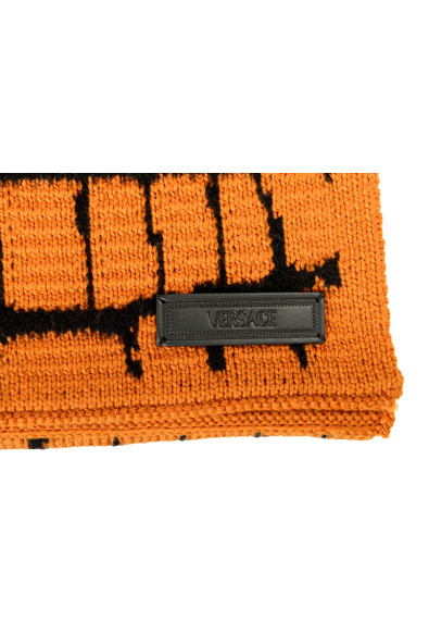 Versace Unisex Jacquard Barocco Heritage Print Wool Knitted Shawl Scarf: Picture 2