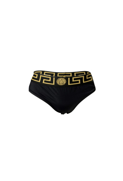 Versace Men's Greeca Border Low Rise Swimwear Slip: Picture 2