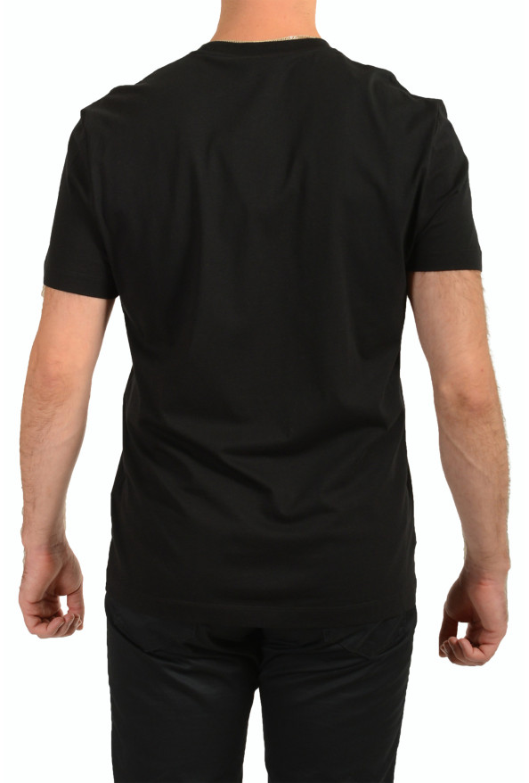 Versace Men's Black & Silver Medusa Logo Print Short Sleeve T-Shirt: Picture 3