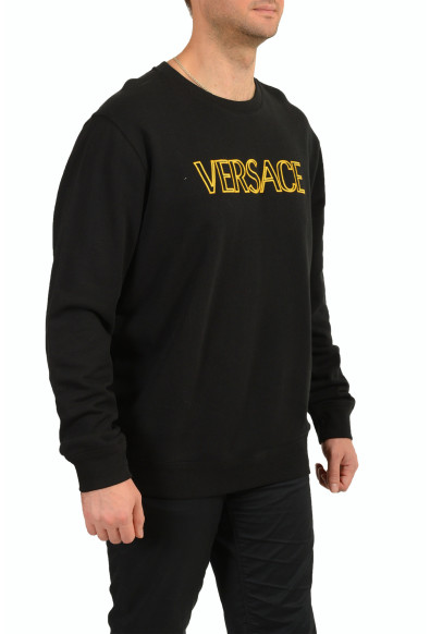 Versace Men's Black Logo Print Crewneck Sweatshirt: Picture 2