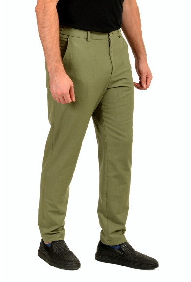 Hugo Boss Men's "C-Perin-CW-WG-253" Flat Front Wool Sage Pants: Picture 2