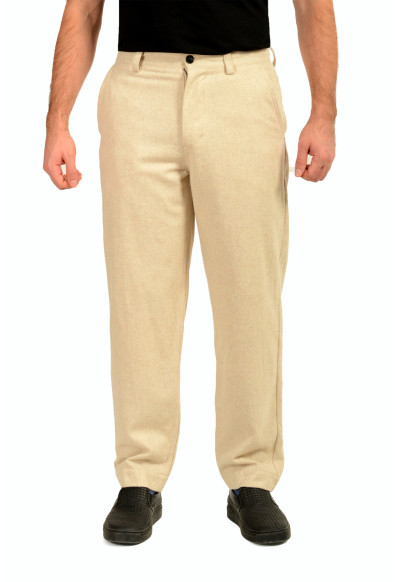 Hugo Boss Men's "Chino-ST" Ivory Tapered Fit Wool Pants
