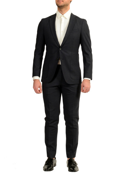 Hugo Boss Men's "Nolin2/Brider" Slim Fit Blue Plaid Wool Suit