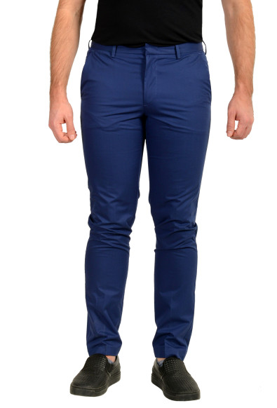 Hugo Boss Men's "Kaito1" Navy Blue Flat Front Casual Pants