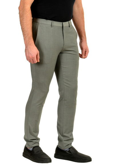 Hugo Boss Men's "Hesten232X" Extra Slim Fit Gray Wool Dress Pants: Picture 2