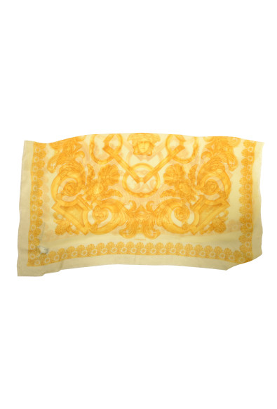 Versace Jacquard Barocco Heritage Print Shawl Scarf