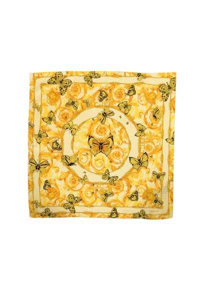 Versace Multi-Color Heritage Print 100% Silk Shawl Scarf