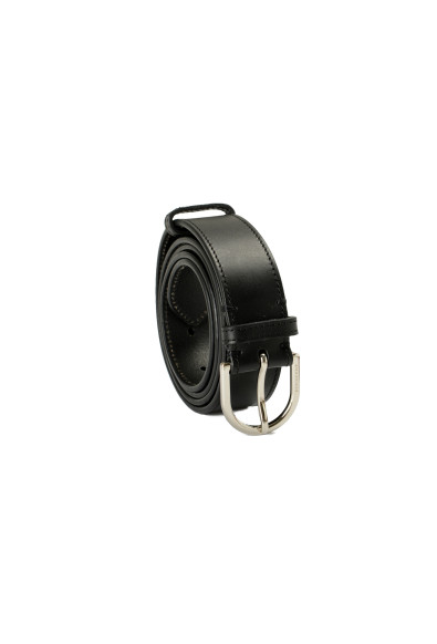 Burberry Black Solid Leather Belt