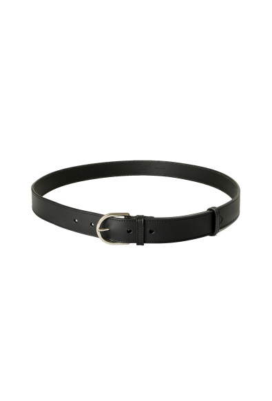 Burberry Black Solid Leather Belt: Picture 2