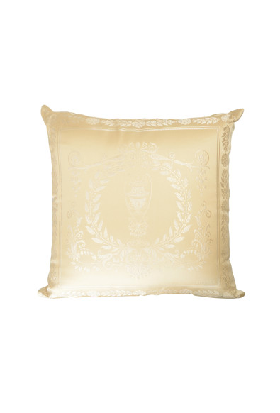 Versace Damask Pattern 100% Silk Jacquard Throw Decorative Cushion Pillow