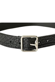Burberry Women's Black Textured Leather Belt: Picture 3