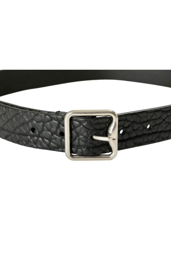 Burberry Women's Black Textured Leather Belt: Picture 3