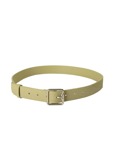 Burberry Women's Hunter Gray Textured Leather Belt: Picture 2
