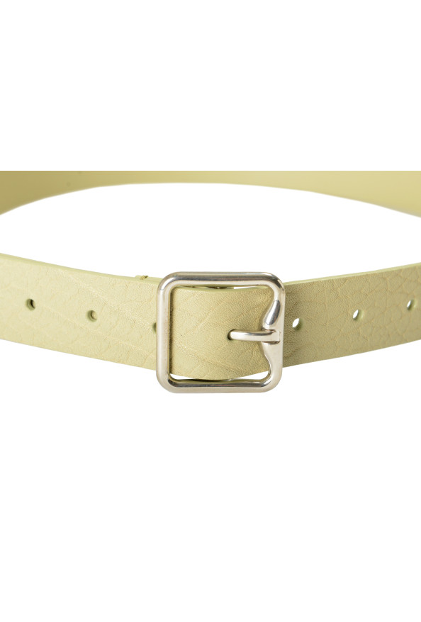 Burberry Women's Hunter Gray Textured Leather Belt: Picture 3