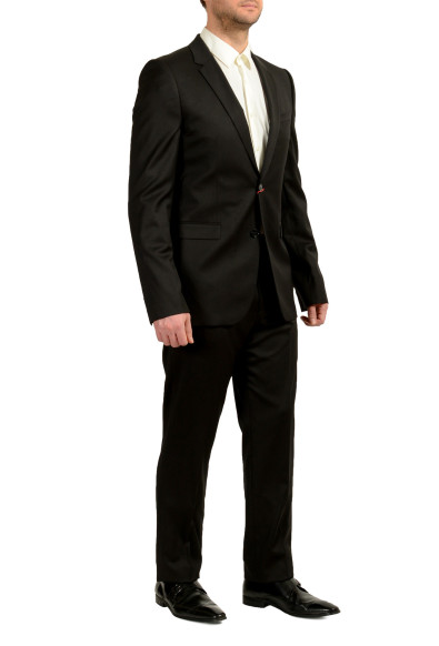 Hugo Boss Men's "Aeron2/Hamen2" Black 100% Wool Two Button Suit: Picture 2