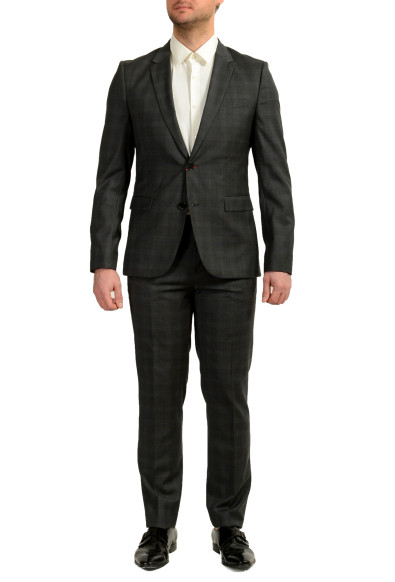 Hugo Boss Men's "Astian/Hets" Extra Slim Fit Plaid 100% Wool Suit