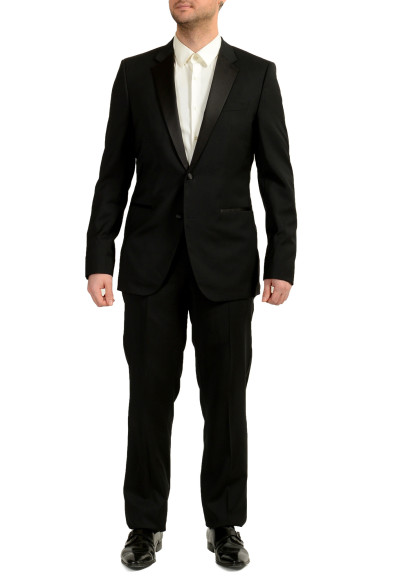 Hugo Boss Men's "The Stars75/Glamour3" Black Tuxedo 100% Wool Suit