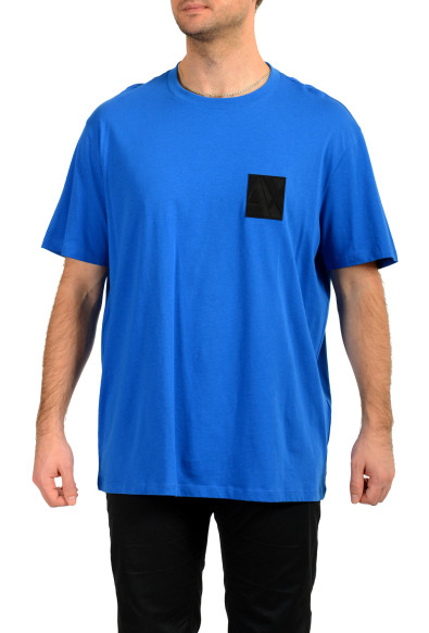 Armani Exchange Men's Royal Blue Crewneck T-Shirt