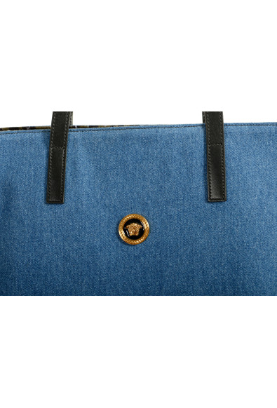 Versace Denim & Barocco Medusa Head Reversible Large Tote Handbag Shoulder Bag: Picture 2