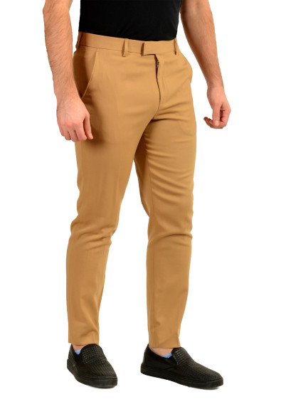 Hugo Boss Men's "H-Perin-WG-253" Beige Relaxed Fit Wool Dress Pants : Picture 2